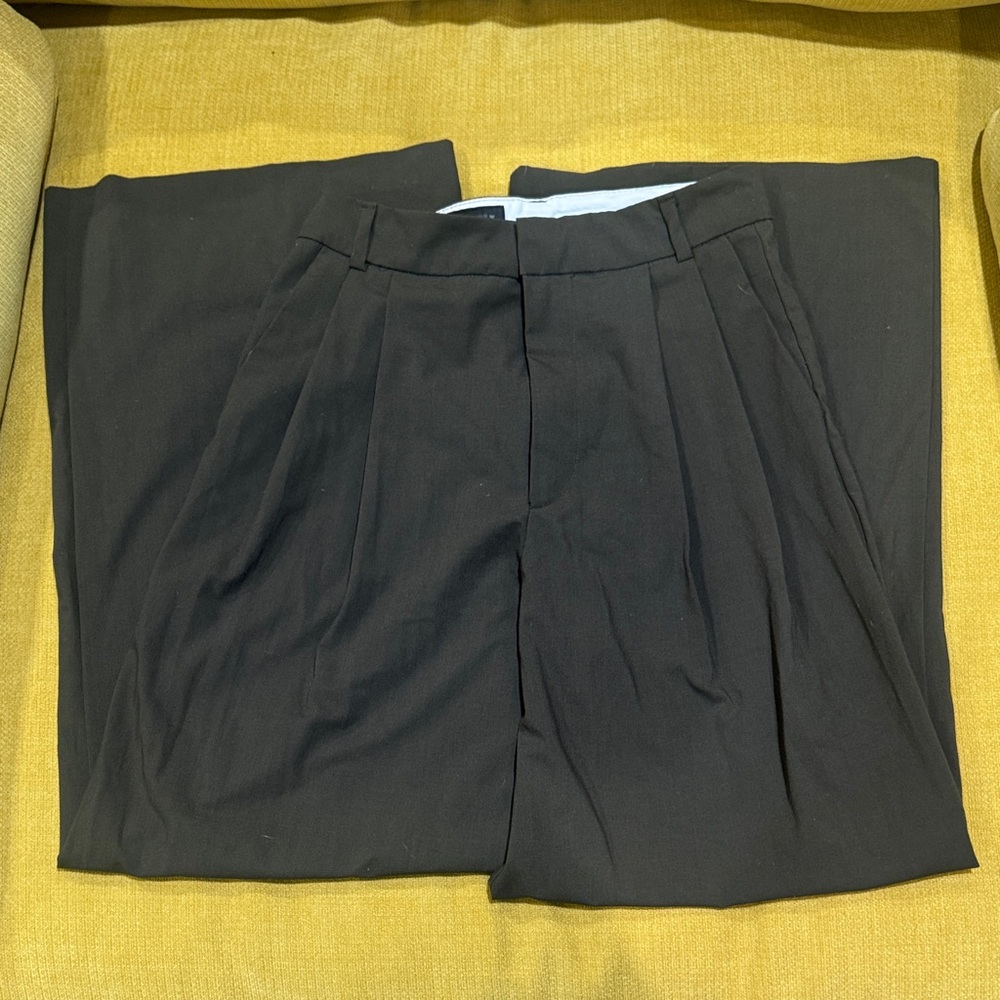 Zara Women's Elegant Black Flare Trousers